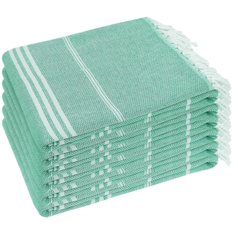 TURKISH BATH/BEACH TOWEL 36”x71” NEW GREEN LISTING IS FOR ONE TOWEL